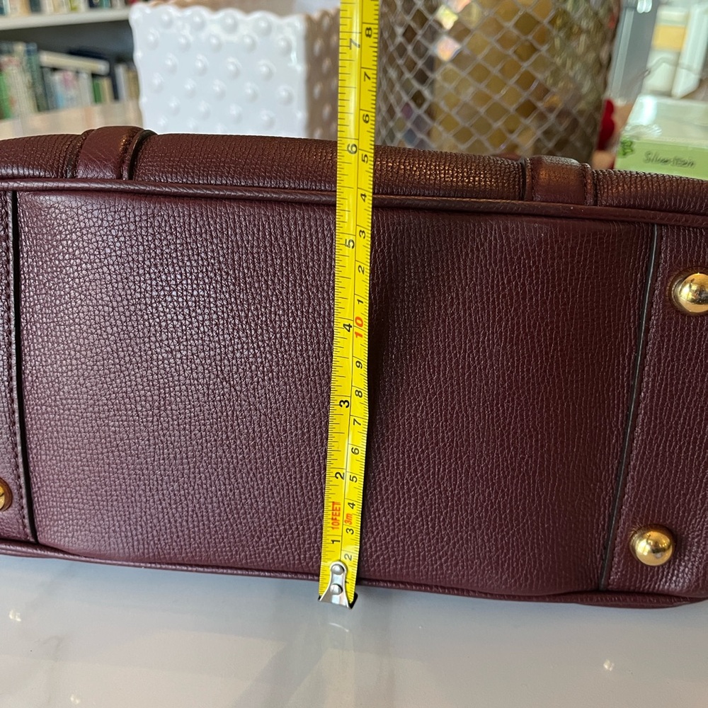 Burberry Dark Red Leather 2-way Bag - Picture 5 of 16
